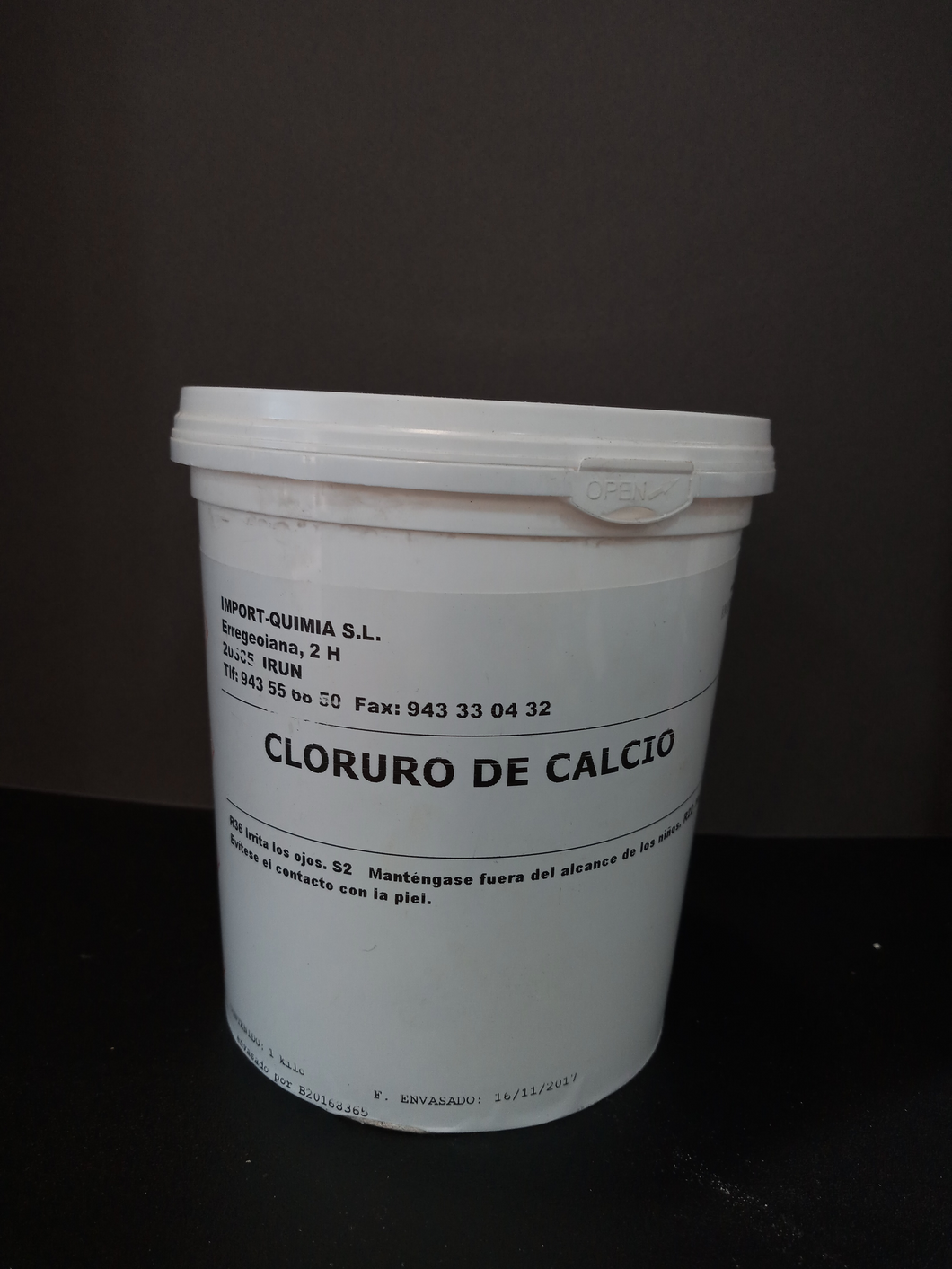 CLORURO DE CALCIO - PINTURAS PACO´S