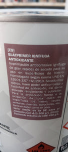 BLATPRIMER IGNIFUGA ANTIOXIDANTE  ( EN BLANCO ROJO Y GRIS ) - PINTURAS PACO´S